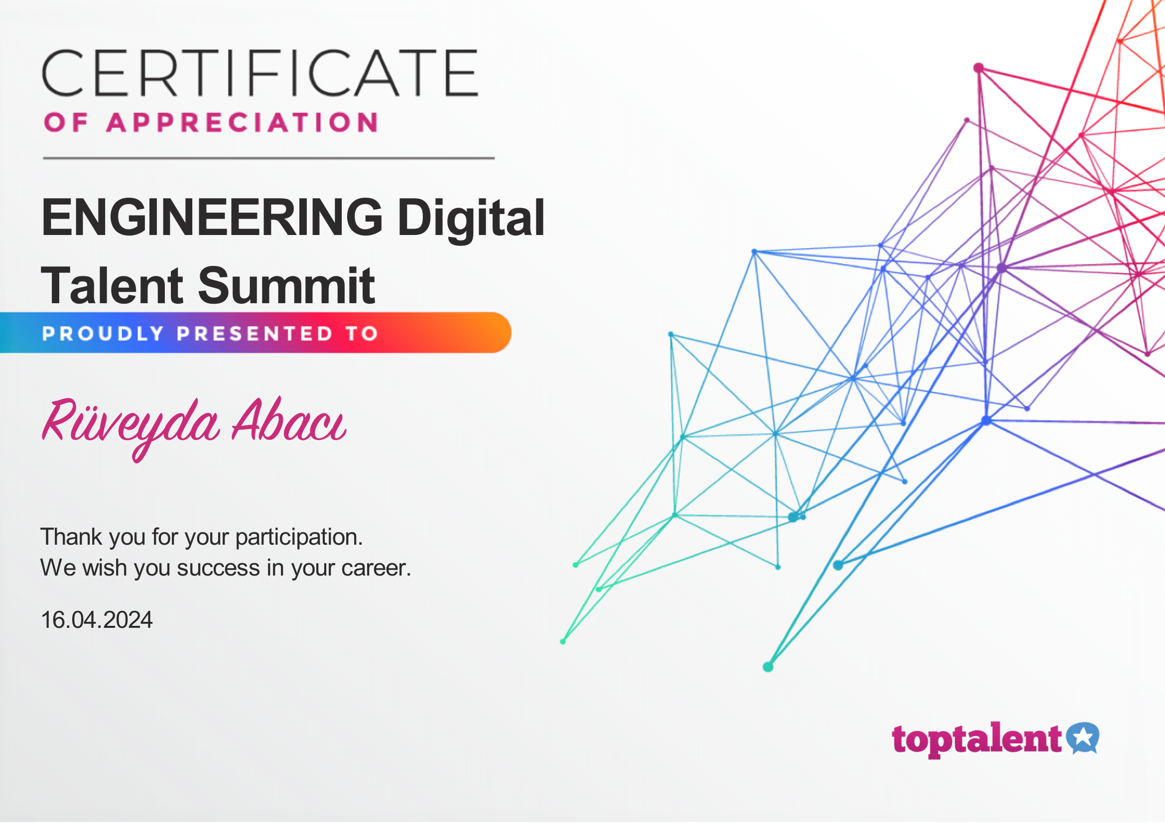 Toptalent - ENGINEERING Digital Talent Summit