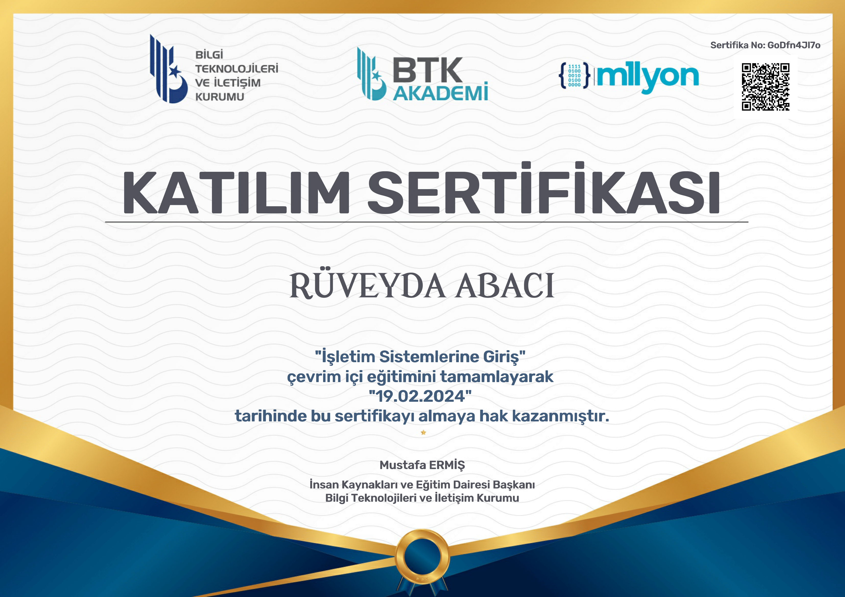 BTK Akademi - İşletim Sistemlerine Giriş